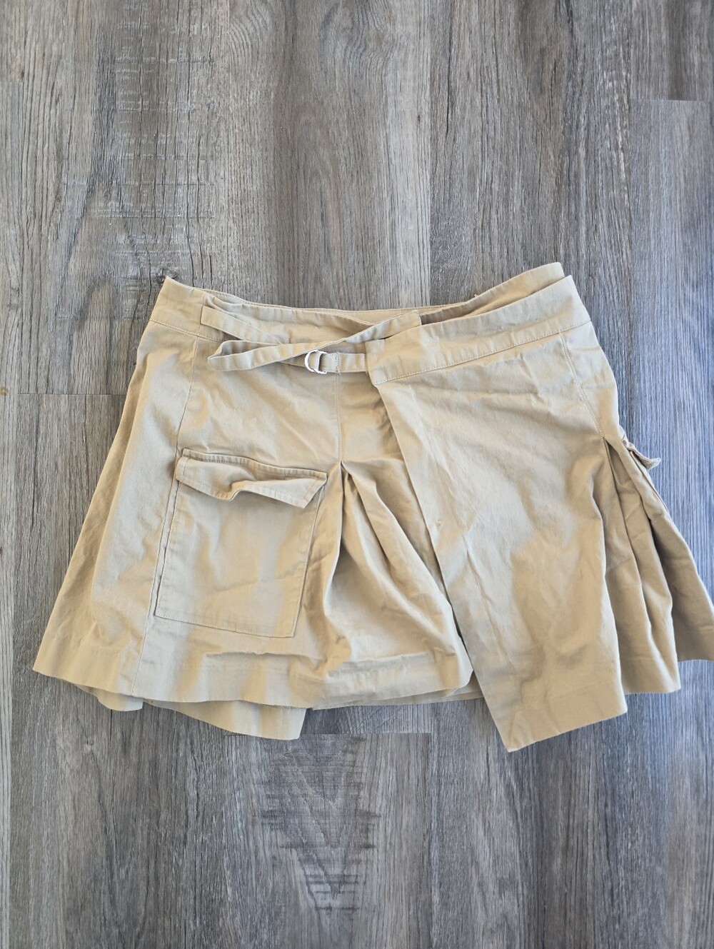 Zara Women's Khaki Beige Skirt Size M